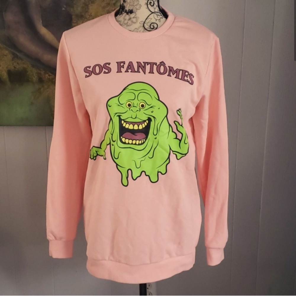 Cakeworthy x Ghostbusters Slimer crew neck sweatshirt